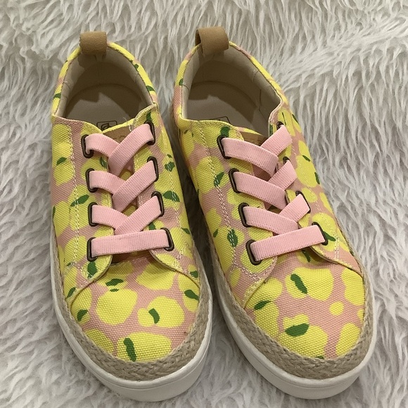 Spenco women’s pink lemon athletic comfy elastic slip on shoes size 6 - Picture 3 of 7